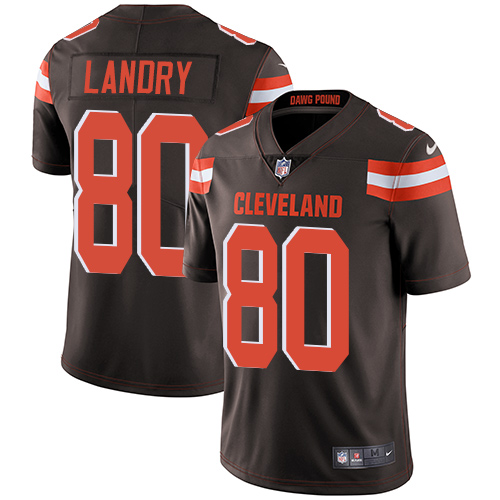 Nike Browns #80 Jarvis Landry Brown Team Color Men's Stitched NFL Vapor Untouchable Limited Jersey - Click Image to Close